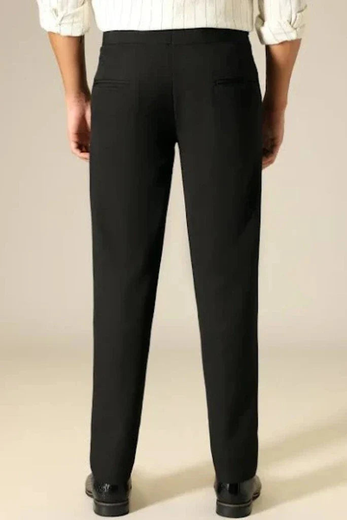 Men’s Black Gurkha Pants – Elegant Tailored Design Trouser