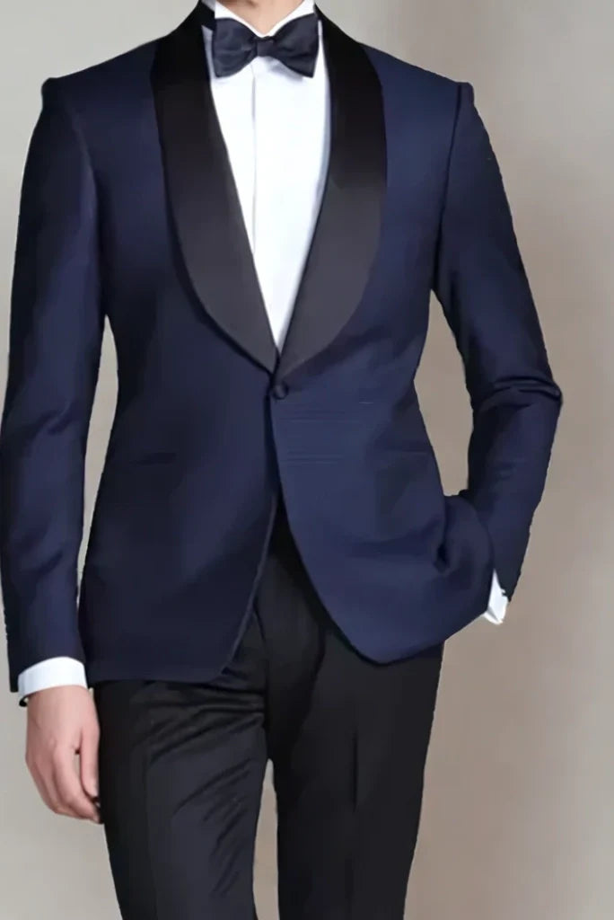 Men Dark Royal Blue Tuxedo Suit Special For Pre Wedding Functions Reception Parties Galas & Every Occasion Wear
