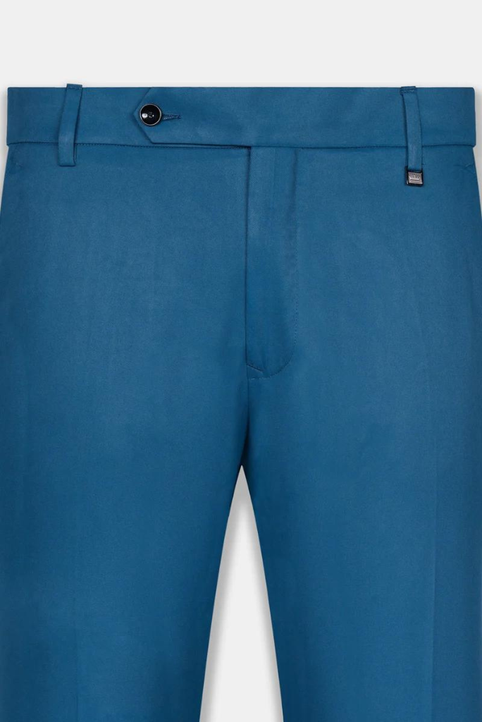 Sainly Men Formal Teal Blue Office Pant Trouser Elegant Pants Office Wear For Men Groomsmen
