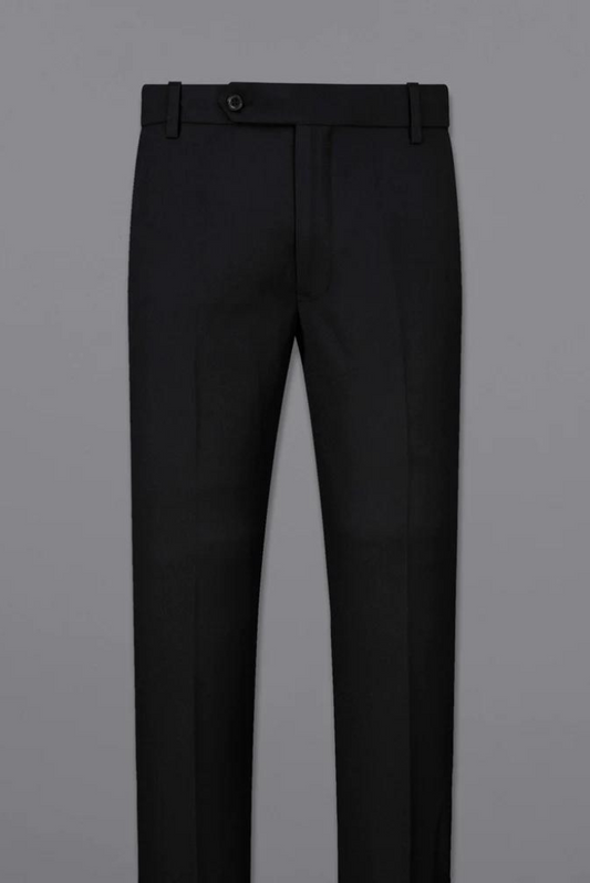 Sainly New Office Formal Pants Black Casual Black Pant Trouser For him Bespoke Mens wear